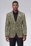 Veste pour hommes à boutons simples boutonnés dorés à revers