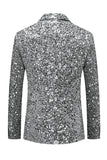 Veste pour hommes à boutons simples boutonnés dorés à revers