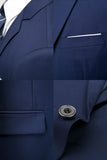 Costumes de bal pour hommes à boutons simples gris foncé en 2 pièces