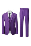 Costumes de bal pour hommes à boutons simples gris foncé en 2 pièces