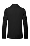Veste pour hommes à boutonnage simple à revers blanc
