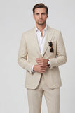Costumes de mariage homme en deux pièces à revers Sky Blue Peak Un Bouton