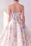 Robe Midi en chiffon blanche blanche violette en ligne A