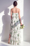 Robe de demoiselle d’honneur verte à étages à étages verte à étages