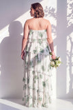 Robe de demoiselle d’honneur verte à étages à étages verte à étages