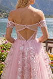 Robe de rentrée rose, corset rose transparente en ligne A dénudée, robe florale de rentrée