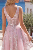 Corset rose à col en V à décolleté en A robe florale de la rentrée