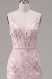 Corset rose bodycon bretelles fines robe florale de rentrée à la maison