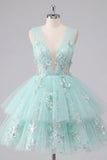 Robe de rentrée à la maison en tulle en V à col en V à col en V