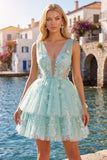 Robe de rentrée à la maison en tulle en V à col en V à col en V