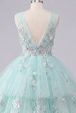 Robe de rentrée à la maison en tulle en V à col en V à col en V