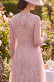 Robe midi midi perlée perlée en tulle en tulle