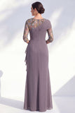 Robe longue marme de mariée en mousseline à col bateau sirène verte en chiffon