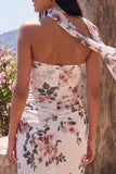 Robe à fleurs Maxi Ivoire Sweetheart Siren avec fente