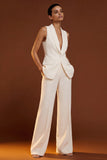 Costumes féminins Cheval Ivoire 2 Pièces à Bouton, Skinless Slim Fit