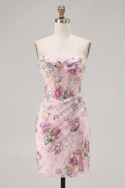 Robe de rentrée à la maison à fleurs corset transparente corset Featherheart transparente
