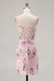Robe de rentrée à la maison à fleurs corset transparente corset Featherheart transparente