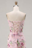 Robe de rentrée à la maison à fleurs corset transparente corset Featherheart transparente