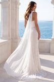 Robe de mariée corset sirène sans bretelles en ivoire, avec écharpe