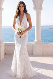 Robe de mariée brodée en sirène ivoire