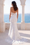 Robe de mariée brodée en sirène ivoire