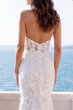 Robe de mariée brodée en sirène ivoire