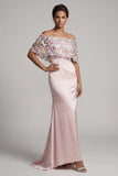 Robe fleurie longue sirène à fard à joues