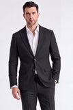 Costumes pour hommes en revers beige à simple boutonnage simple et en boutonnage unique deux pièces pour hommes