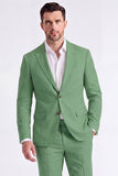 Costumes pour hommes en revers beige à simple boutonnage simple et en boutonnage unique deux pièces pour hommes