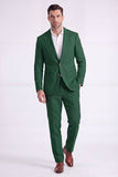 Costumes formels pour hommes à simple boutonnage en kaki clair 2 pièces à poignée simple