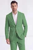 Costumes formels pour hommes à simple boutonnage en kaki clair 2 pièces à poignée simple