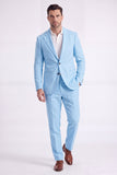 Costumes formels pour hommes à simple boutonnage en kaki clair 2 pièces à poignée simple