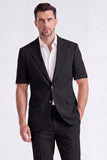 Costumes beige à revers pointu 2 pièces pour hommes à simple poitrine