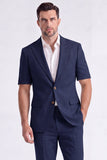 Costumes beige à revers pointu 2 pièces pour hommes à simple poitrine