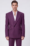 Costumes noirs 2 pièces à revers pointu à bouton, un bouton, costumes de bal pour hommes