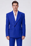 Costumes noirs 2 pièces à revers pointu à bouton, un bouton, costumes de bal pour hommes