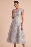 Robe de mariée Midi midi fleurie Jacquard
