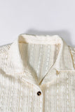 Ensemble d’estivale tricot 2 pièces pour hommes Chemise et short cubains à manches courtes décontractées