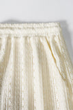 Ensemble d’estivale tricot 2 pièces pour hommes Chemise et short cubains à manches courtes décontractées