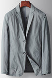 Blazer homme Sage à boutons simples à revers de sauge