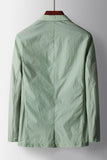 Blazer homme Sage à boutons simples à revers de sauge