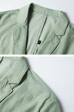 Blazer homme Sage à boutons simples à revers de sauge