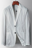 Blazer homme Sage à boutons simples à revers de sauge