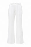 Costumes féminins blancs 2 pièces, sans bretelles à double poitrine, ajustés