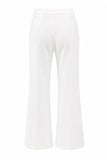 Costumes féminins blancs 2 pièces, sans bretelles à double poitrine, ajustés