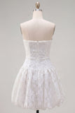 Robe de rentrée à la maison en forme de ligne blanche A-Line