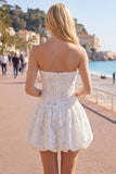 Robe de rentrée à la maison en forme de ligne blanche A-Line
