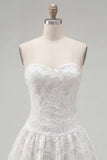 Robe de rentrée à la maison en forme de ligne blanche A-Line