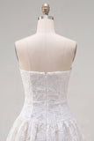 Robe de rentrée à la maison en forme de ligne blanche A-Line