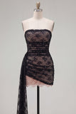 Robe de bal noire body-moulante à perles froncées et ceinture